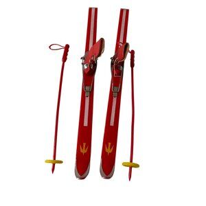 Vintage Ideal Tammy Doll Skis and Poles Snow Bunny 60s